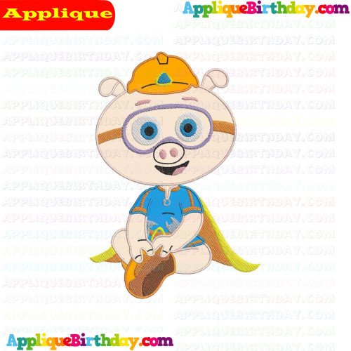 Alpha Pig Super Why Applique Design