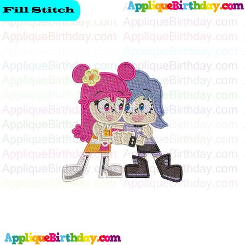 Ami Onuki and Yumi Yoshimura Hi Hi Puffy AmiYumi Fill Embroidery Design