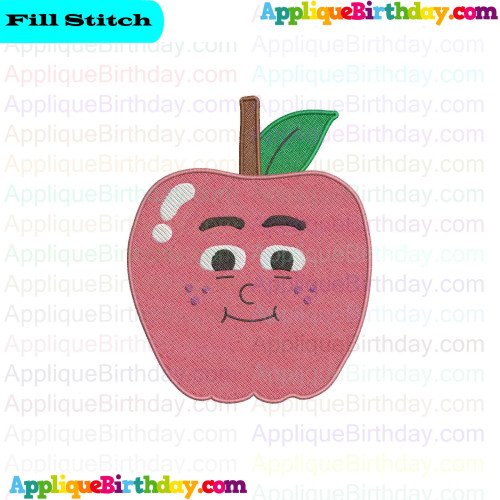Apple and Onion 2 Fill Embroidery Design