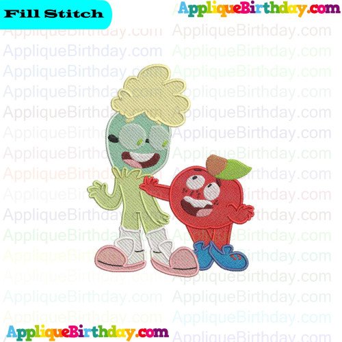 Apple and Onion 5 Fill Embroidery Design