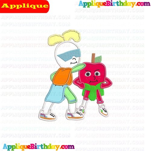 Apple and Onion 6 Applique Design