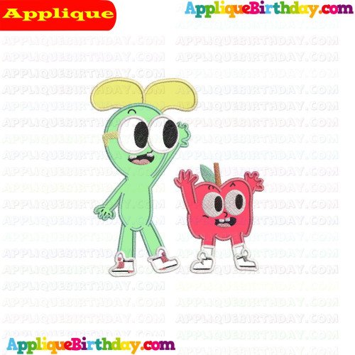 Apple and Onion Applique Design