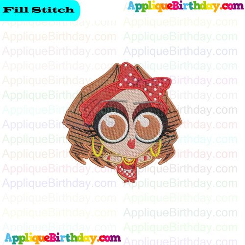 Arugala Drag Tots Fill Embroidery Design