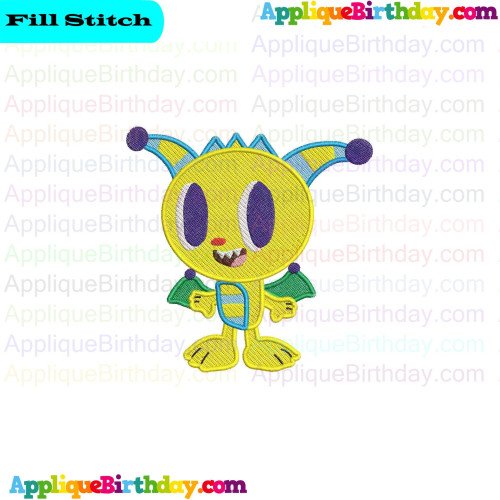 Baby Henry Hugglemonster Fill Embroidery Design