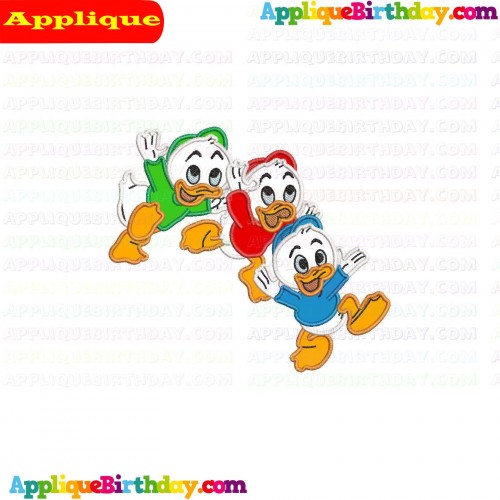 Baby Huey Dewey and Louie Quack Pack Applique Design