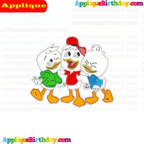Baby Huey and Dewey and Louie Quack Pack Applique Design