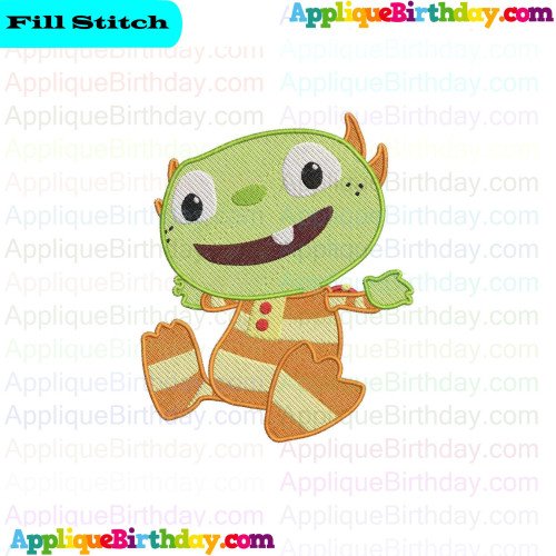 Baby Ivor Henry Hugglemonster Fill Embroidery Design