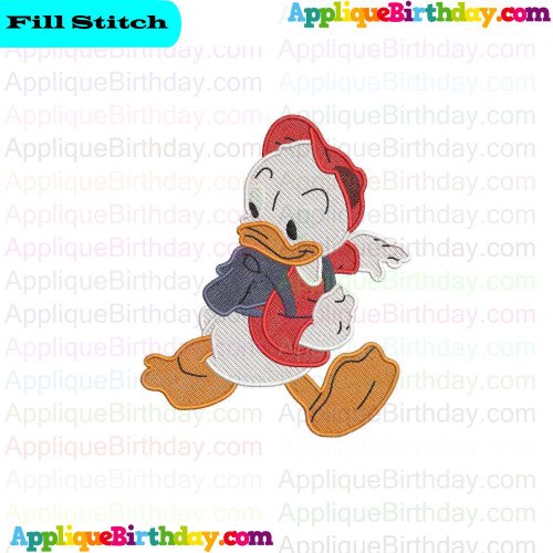 Baby Louie Ducktales Fill Embroidery Design