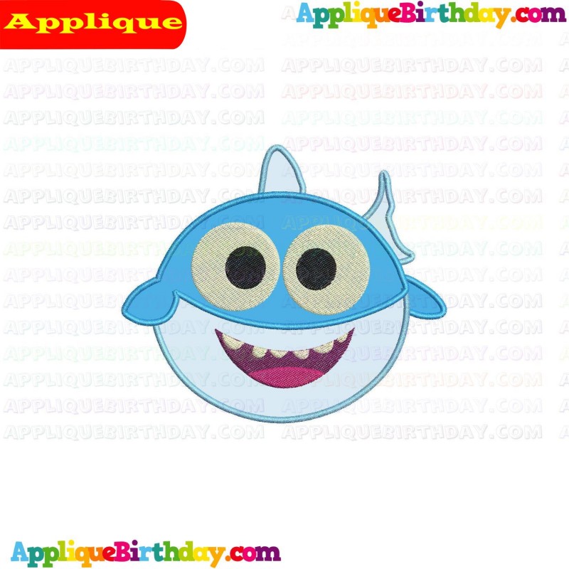 Baby Shark Boy Applique Design