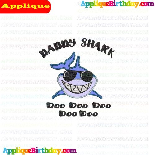 Baby Shark Doo Doo Applique Design