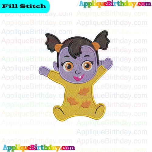 Baby Vampirina Hauntley 2 Fill Embroidery Design