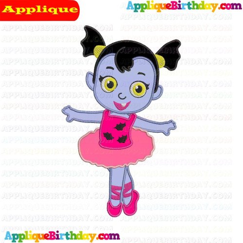 Baby Vampirina Hauntley Ballet Dancing Applique Design