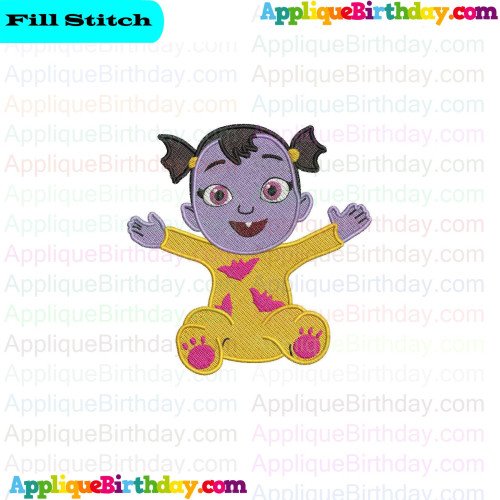 Baby Vampirina Hauntley Fill Embroidery Design