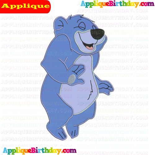 Baloo Jungle Cubs 2 Applique Design