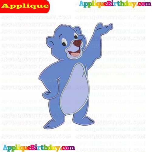 Baloo Jungle Cubs Applique Design