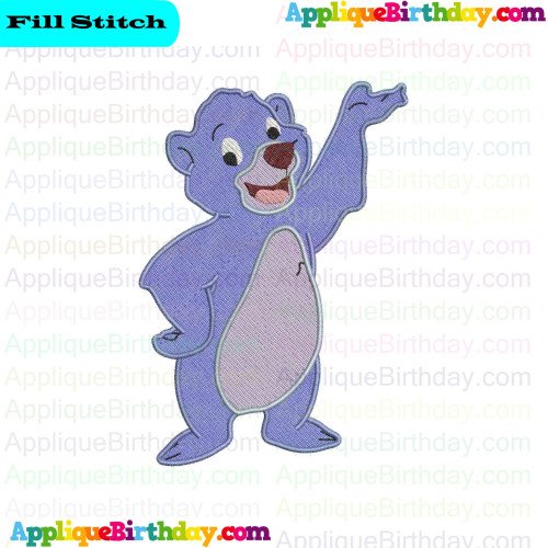 Baloo Jungle Cubs Fill Embroidery Design