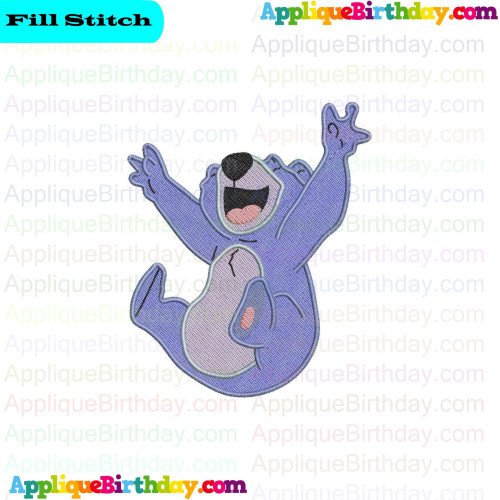 Baloo Laughter Jungle Cubs Fill Embroidery Design