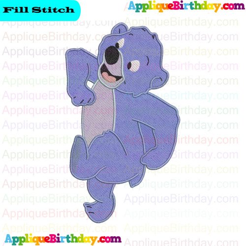 Baloo Walking Jungle Cubs Fill Embroidery Design