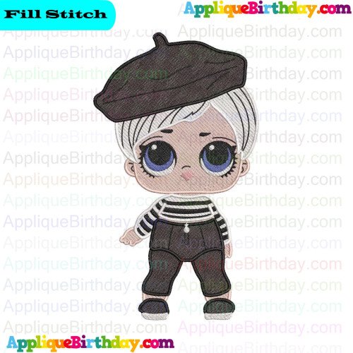 Beatnik Babe LOL Doll Surprise Fill Embroidery Design
