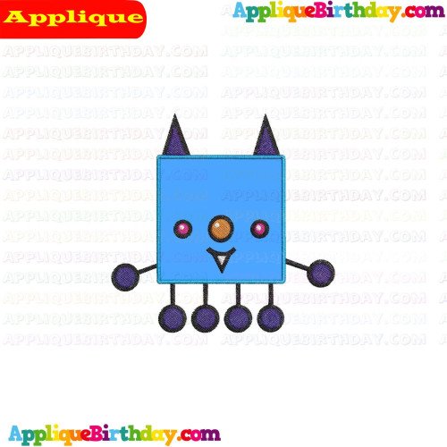 Bluz Happy Monster Band Applique Design