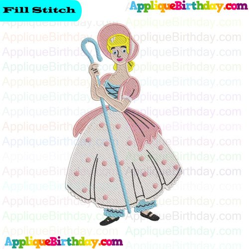 Bo Peep Toy Story Fill Embroidery Design