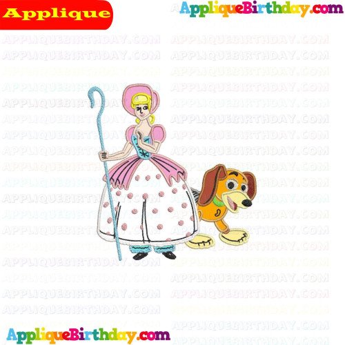 Bo Peep and Slinky Toy Story Applique Design