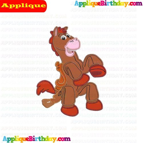 Bullseye Horse Seating Toy Story Applique Design