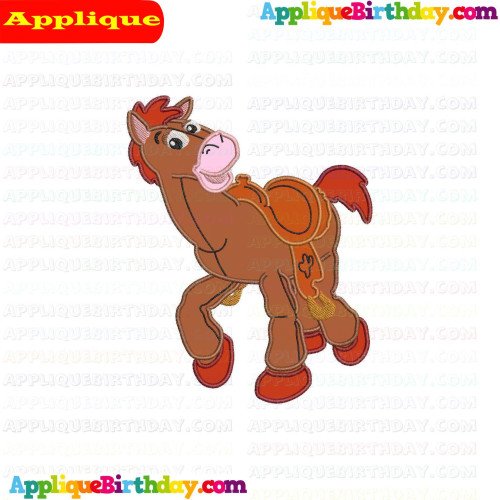 Bullseye Horse Toy Story Applique Design