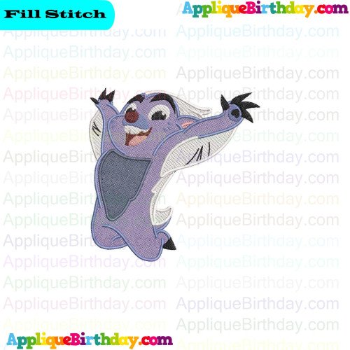 Bunga Jumping The Lion Guard Fill Embroidery Design