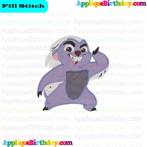 Bunga The Lion Guard 2 Fill Embroidery Design