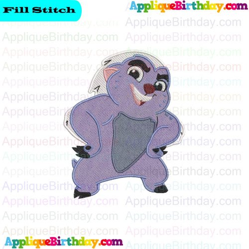 Bunga The Lion Guard 3 Fill Embroidery Design