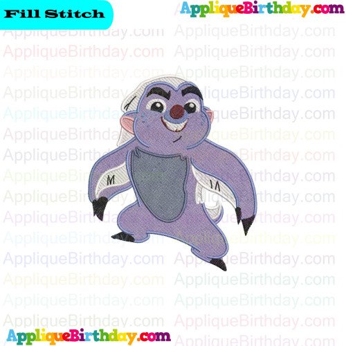 Bunga The Lion Guard Fill Embroidery Design