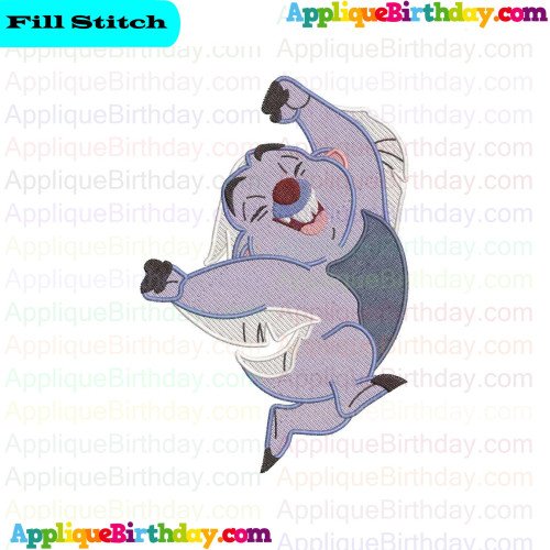 Bunga cheering The Lion Guard Fill Embroidery Design