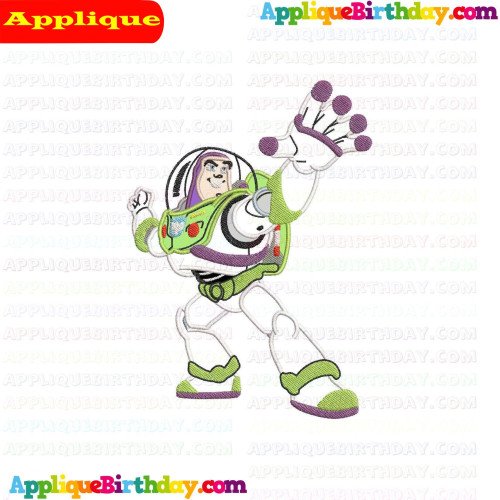Buzz Lightyear Aiming Toy Story Applique Design