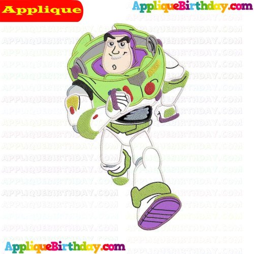 Buzz Lightyear Running 2 Toy Story Applique Design