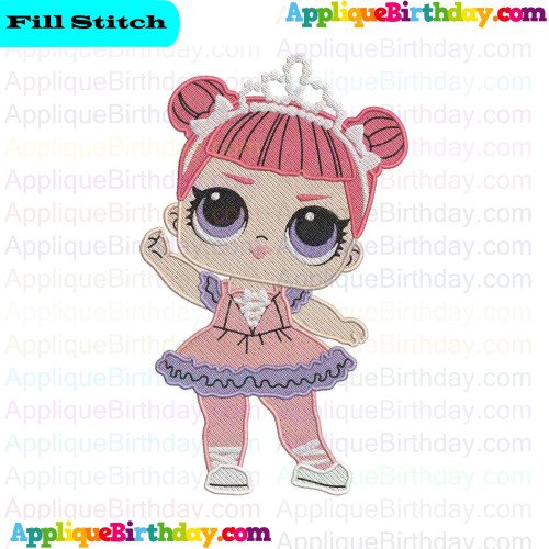 Center Stage LOL Doll Surprise Fill Embroidery Design