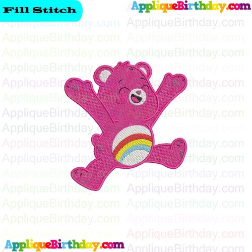 Cheer Bear Care Bears Fill Embroidery Design
