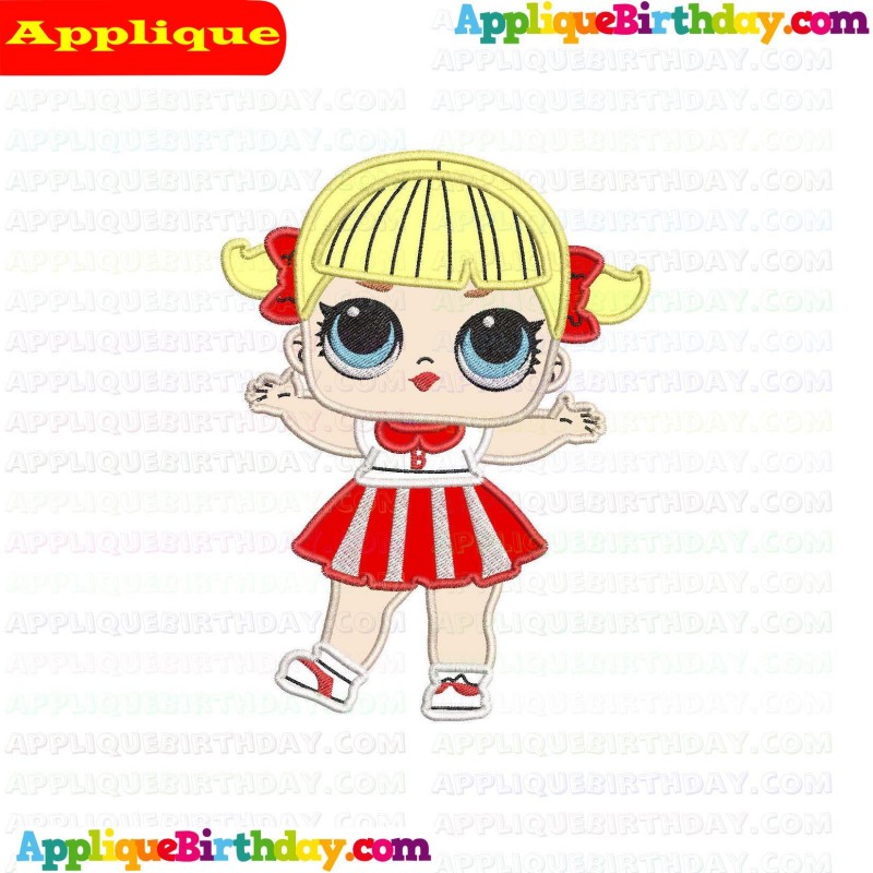 Cheer Captain LOL Doll Surprise Applique Design