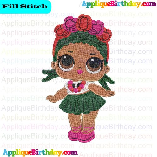Coconut Q.T LOL Doll Surprise Fill Embroidery Design