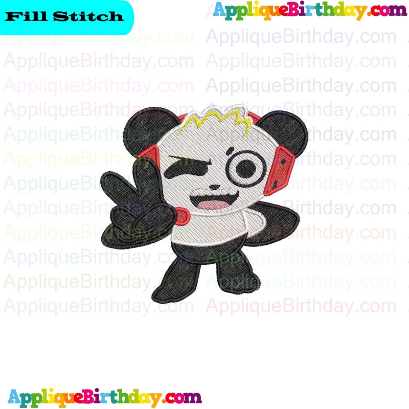 Combo Panda Hand and two fingers Ryans world Fill Embroidery Design