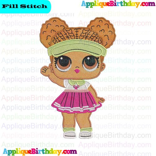 Court Champ LOL Doll Surprise Fill Embroidery Design