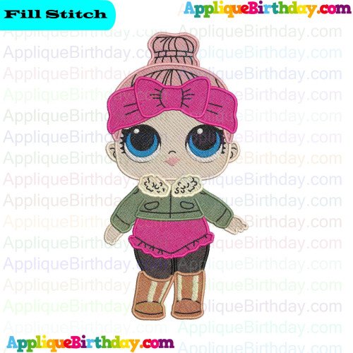 Cozy Babe LOL Doll Surprise Fill Embroidery Design