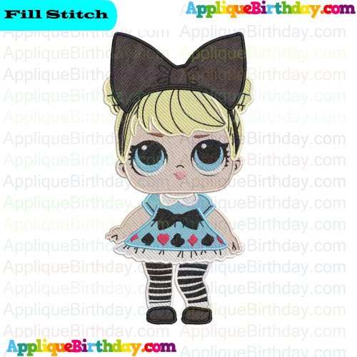Curious Q.T LOL Doll Surprise Fill Embroidery Design