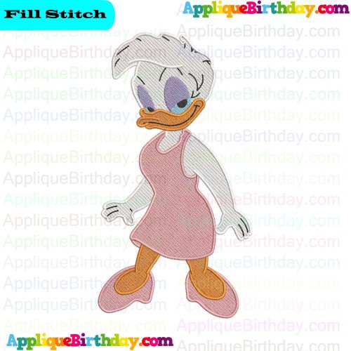 Daisy Duck Quack Pack Fill Embroidery Design