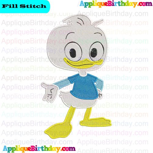 Dewey Ducktales Fill Embroidery Design