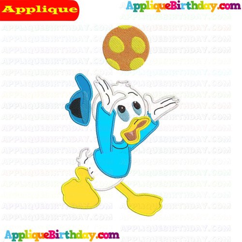 Dewey Ducktales Playing with ball Applique Design