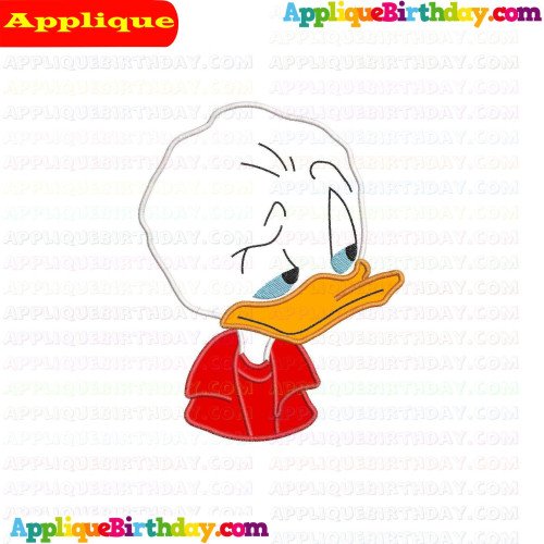 Dewey Face Quack Pack Applique Design