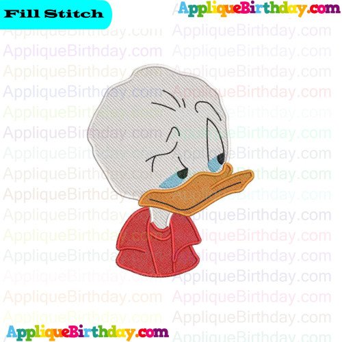 Dewey Face Quack Pack Fill Embroidery Design