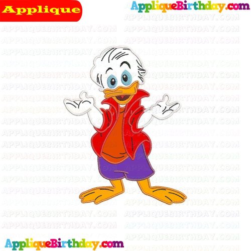 Dewey Quack Pack Applique Design