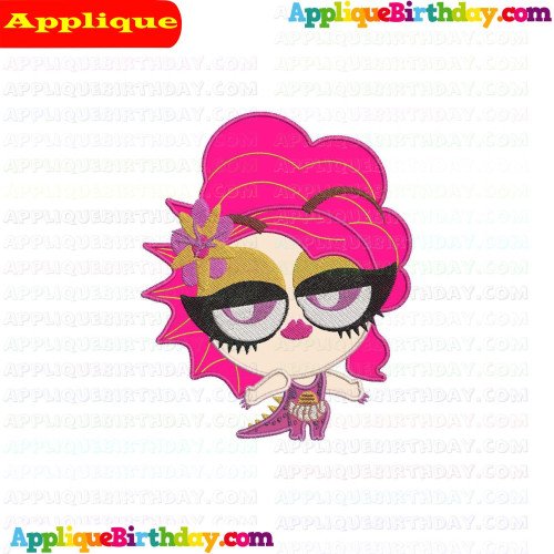 Dina Saur Drag Tots 3 Applique Design